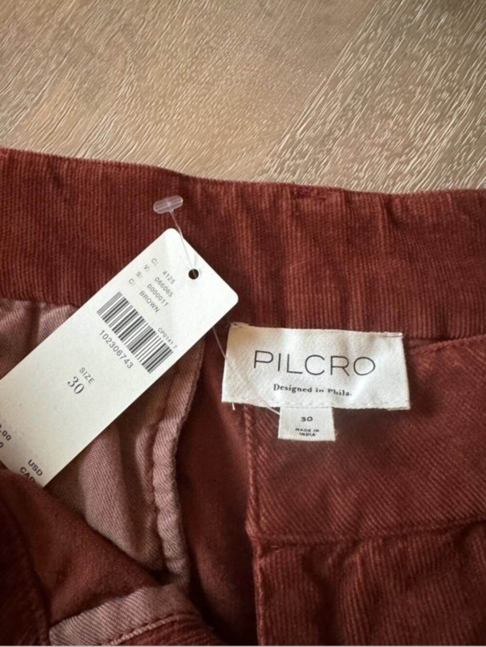 Pilcro Corduroy Pleated Skirty Shorts Sz 30 MSRP $108 NWT - Picture 10 of 10